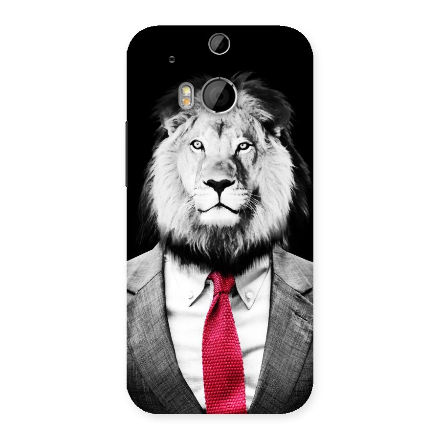 Lion with Red Tie Back Case for HTC One M8