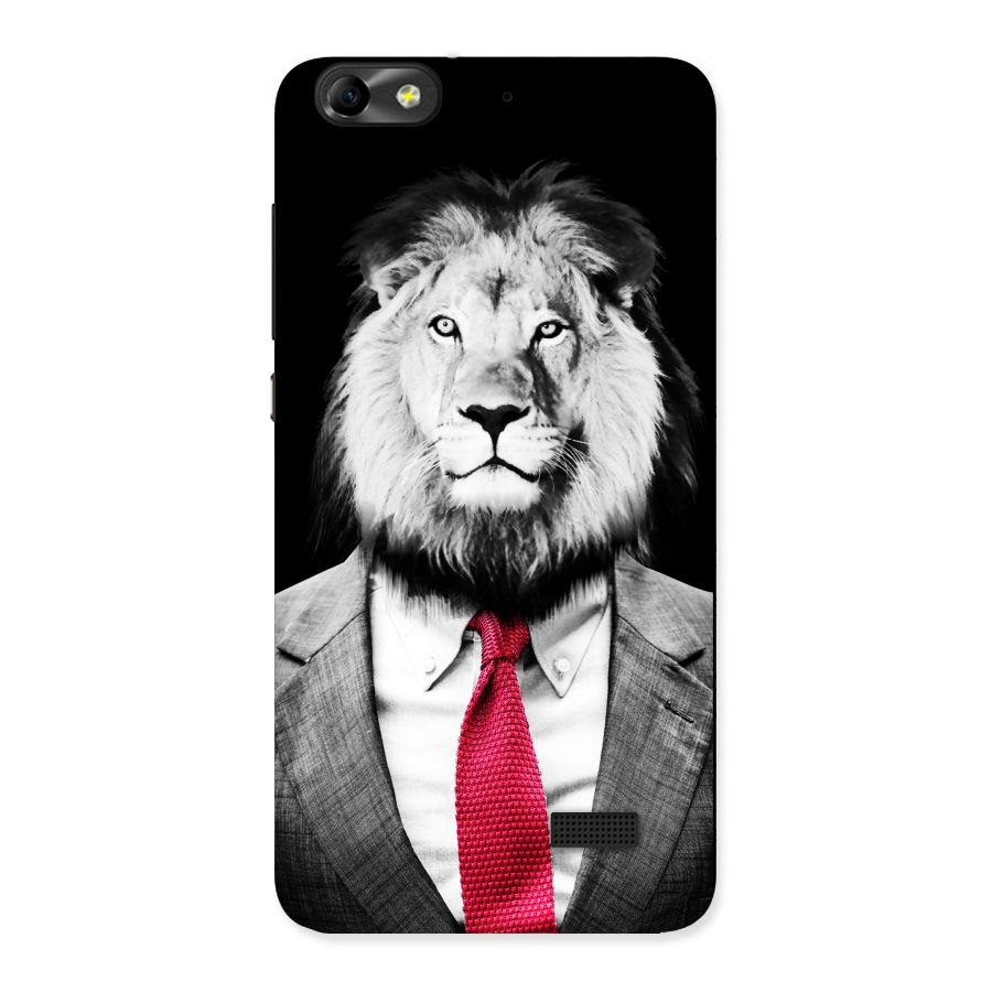 Lion with Red Tie Back Case for Honor 4C