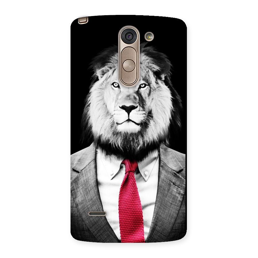 Lion with Red Tie Back Case for LG G3 Stylus