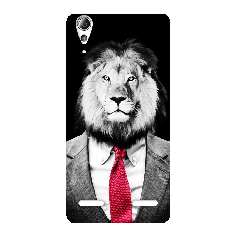 Lion with Red Tie Back Case for Lenovo A6000