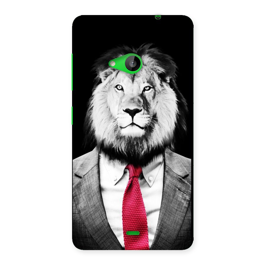Lion with Red Tie Back Case for Lumia 535