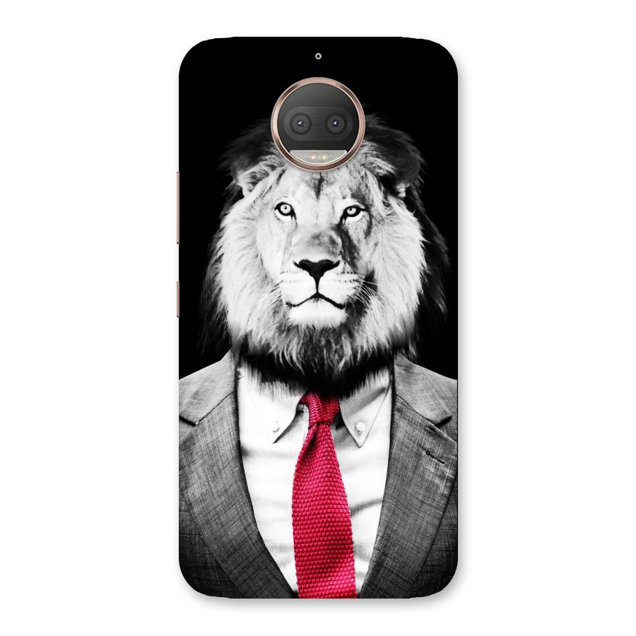 Lion with Red Tie Back Case for Moto G5s Plus