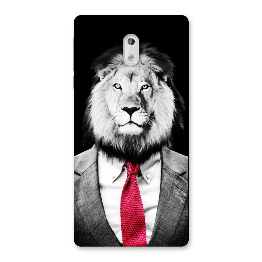 Lion with Red Tie Back Case for Nokia 3