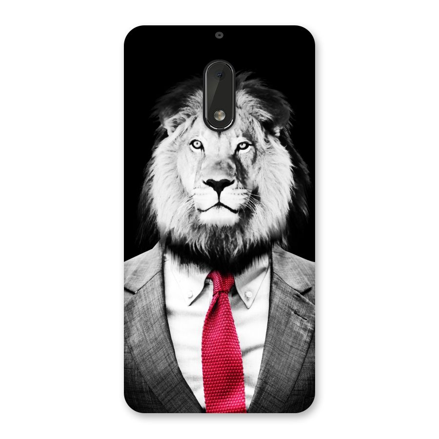 Lion with Red Tie Back Case for Nokia 6