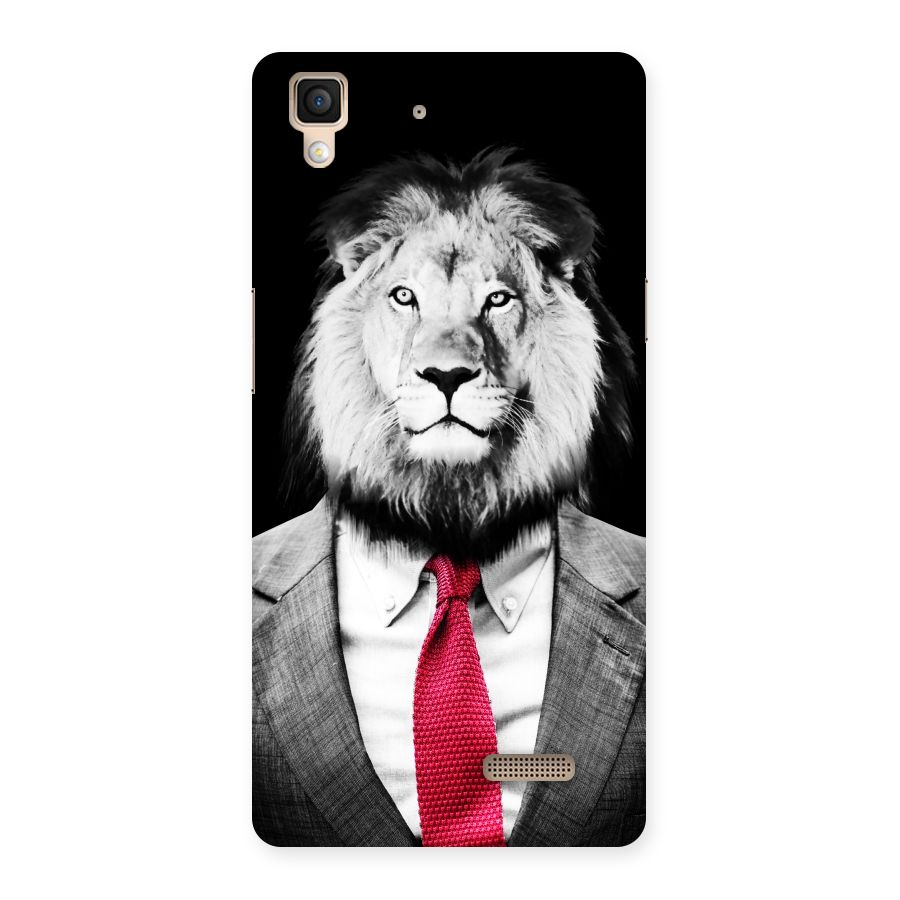 Lion with Red Tie Back Case for Oppo R7