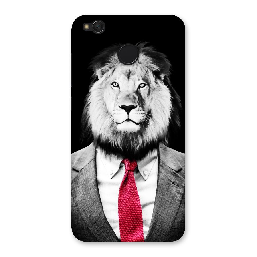 Lion with Red Tie Back Case for Redmi 4