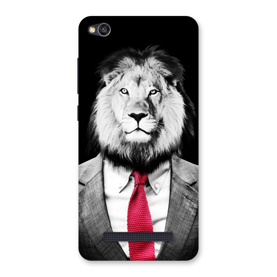 Lion with Red Tie Back Case for Redmi 4A