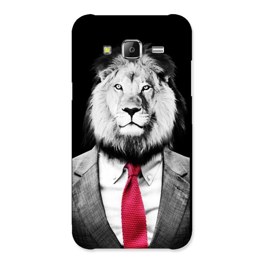 Lion with Red Tie Back Case for Samsung Galaxy J5