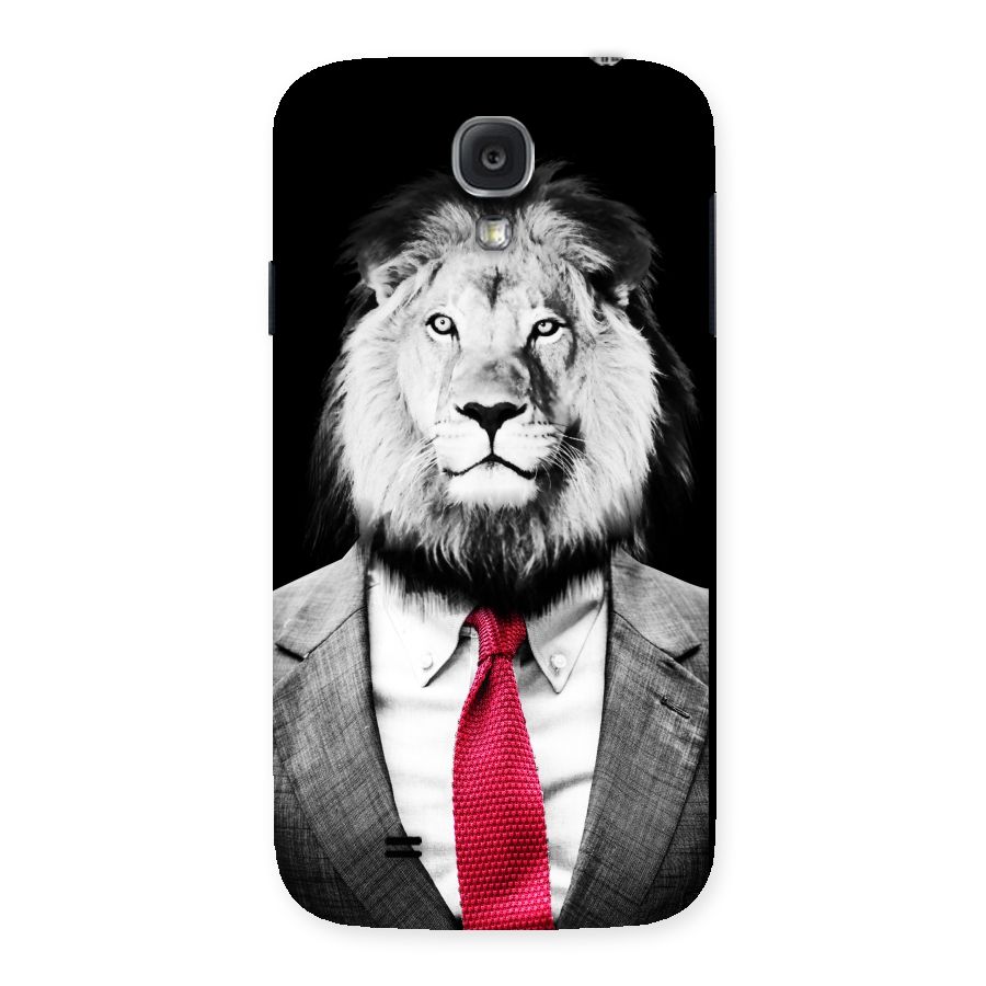 Lion with Red Tie Back Case for Samsung Galaxy S4