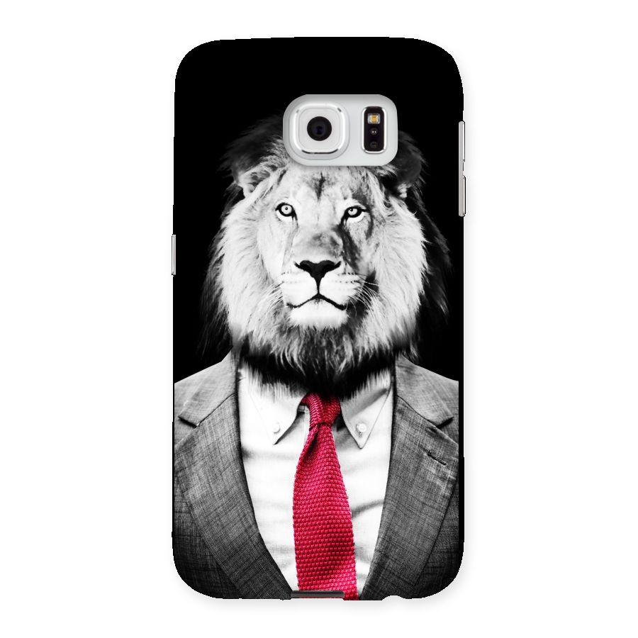 Lion with Red Tie Back Case for Samsung Galaxy S6