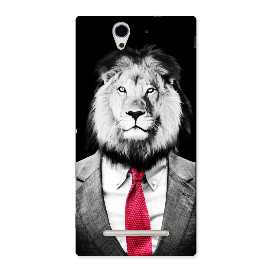 Lion with Red Tie Back Case for Sony Xperia C3