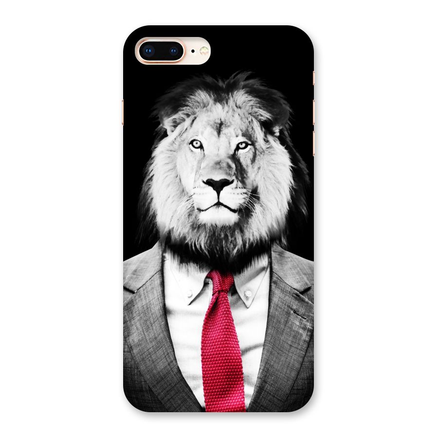 Lion with Red Tie Back Case for iPhone 8 Plus