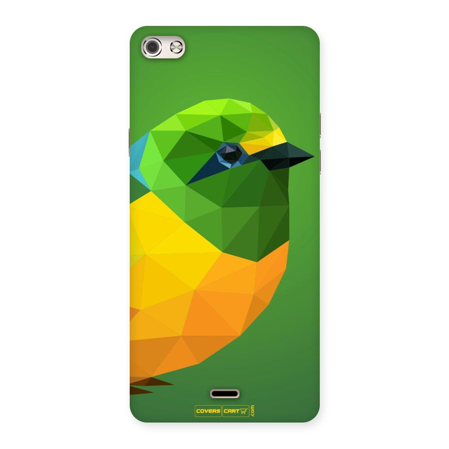 Little Bird Back Case for Micromax Canvas Silver 5