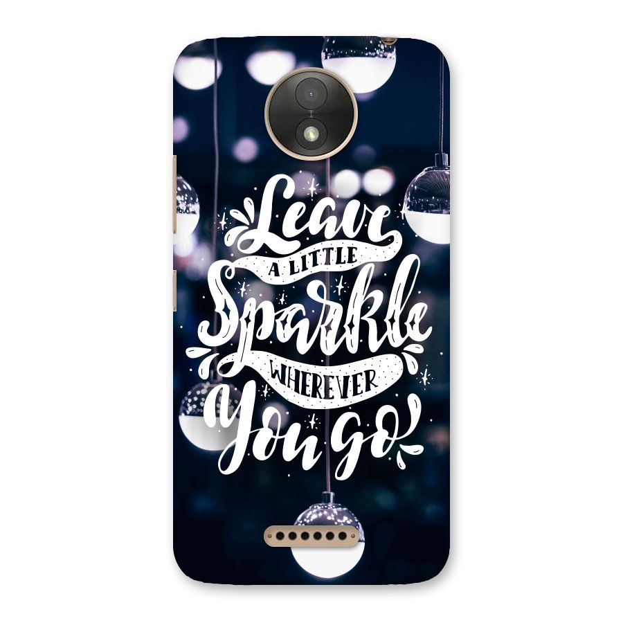Little Spark Back Case for Moto C Plus