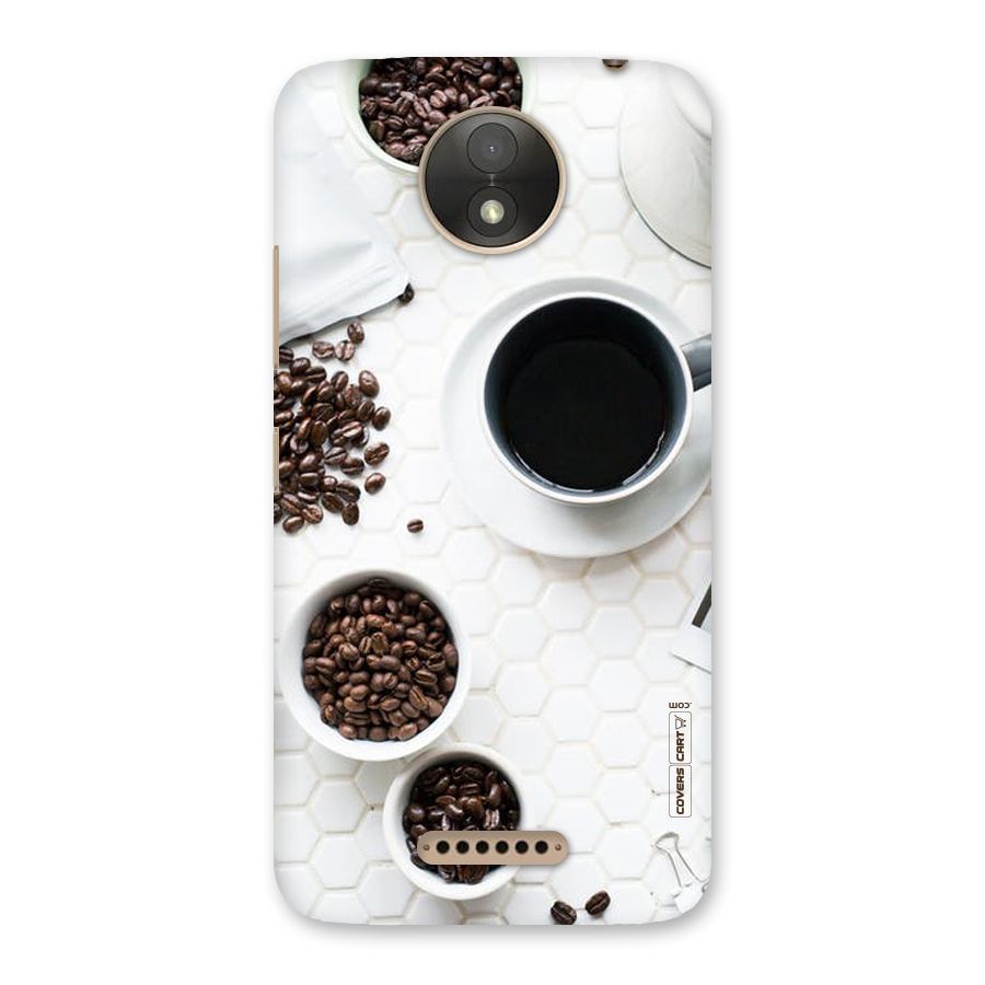 Live Coffee Back Case for Moto C Plus