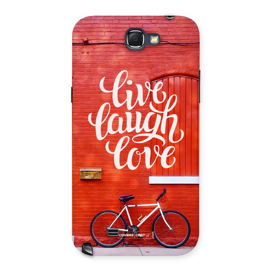 Live Laugh Love Back Case for Galaxy Note 2