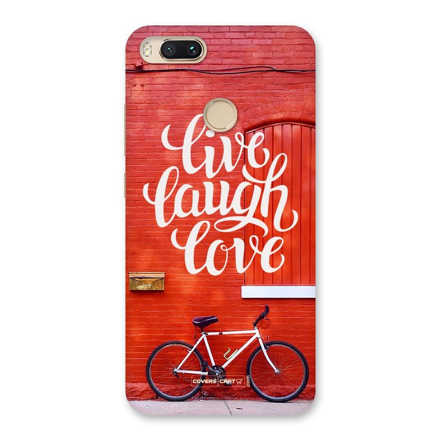 Live Laugh Love Back Case for Mi A1