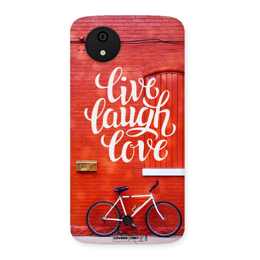 Live Laugh Love Back Case for Micromax Canvas A1