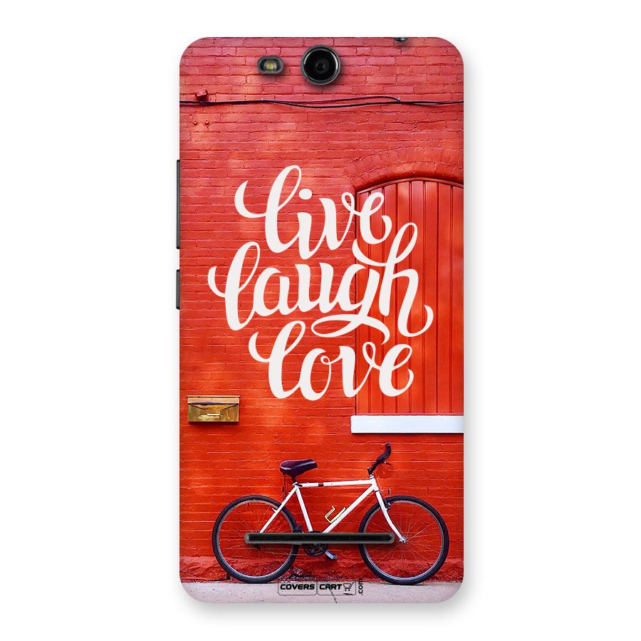 Live Laugh Love Back Case for Micromax Canvas Juice 3 Q392