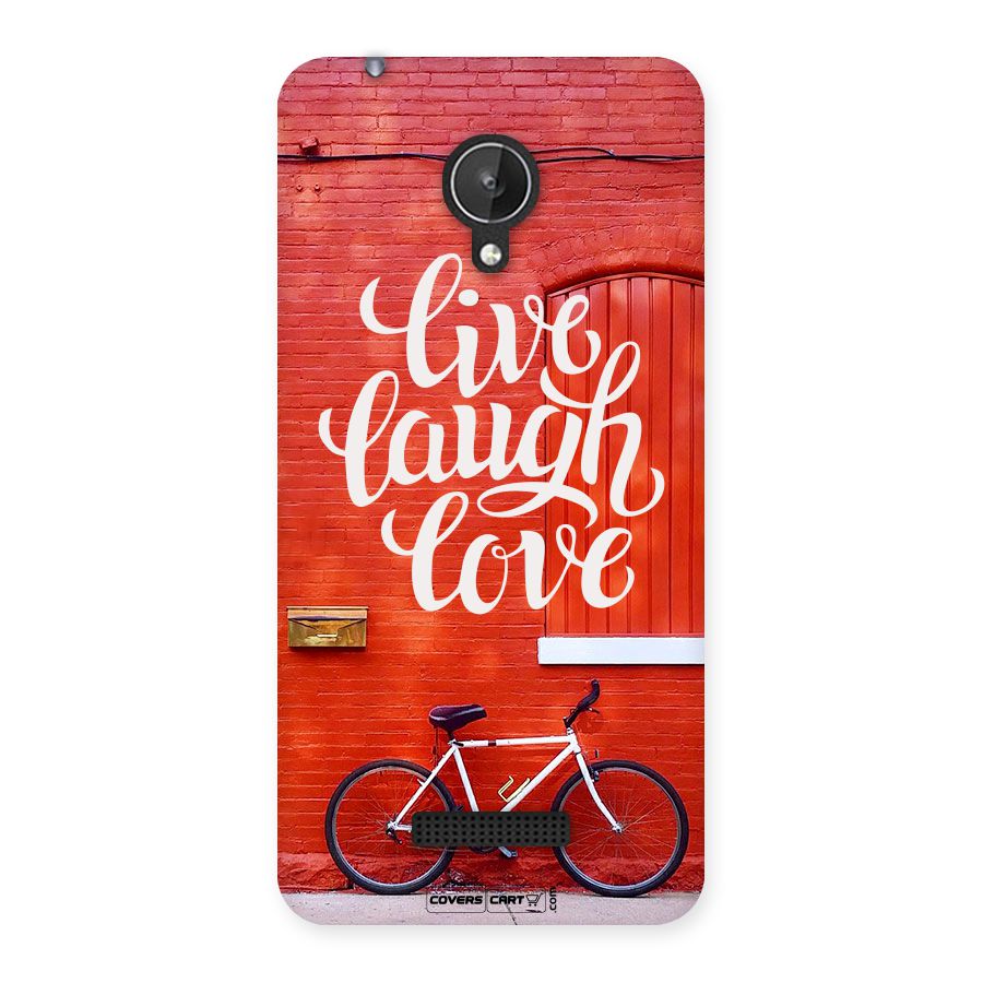 Live Laugh Love Back Case for Micromax Canvas Spark Q380