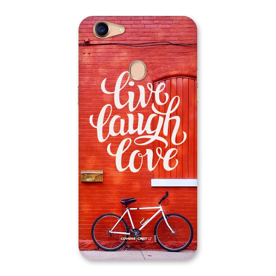 Live Laugh Love Back Case for Oppo F5