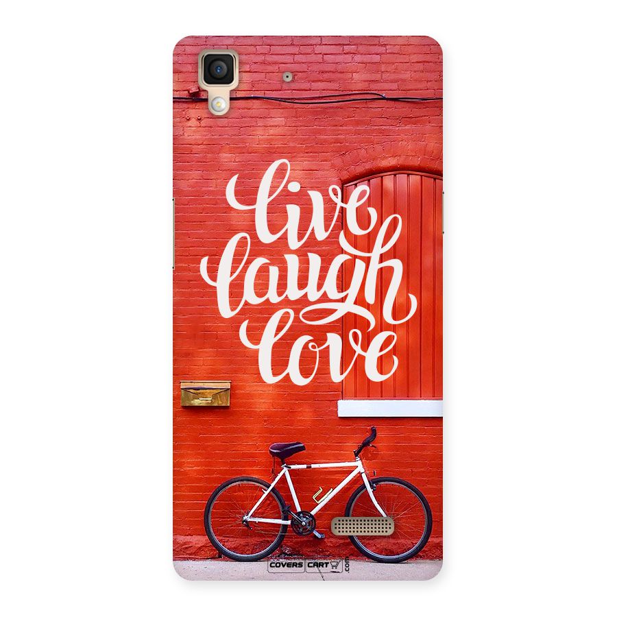 Live Laugh Love Back Case for Oppo R7
