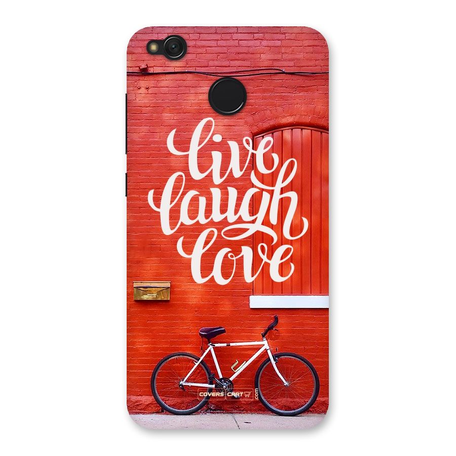 Live Laugh Love Back Case for Redmi 4