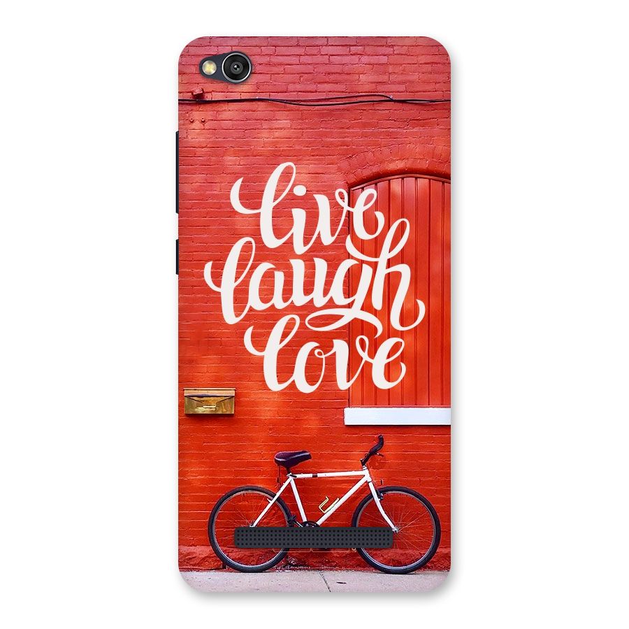 Live Laugh Love Back Case for Redmi 4A