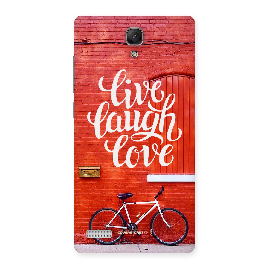 Live Laugh Love Back Case for Redmi Note Prime