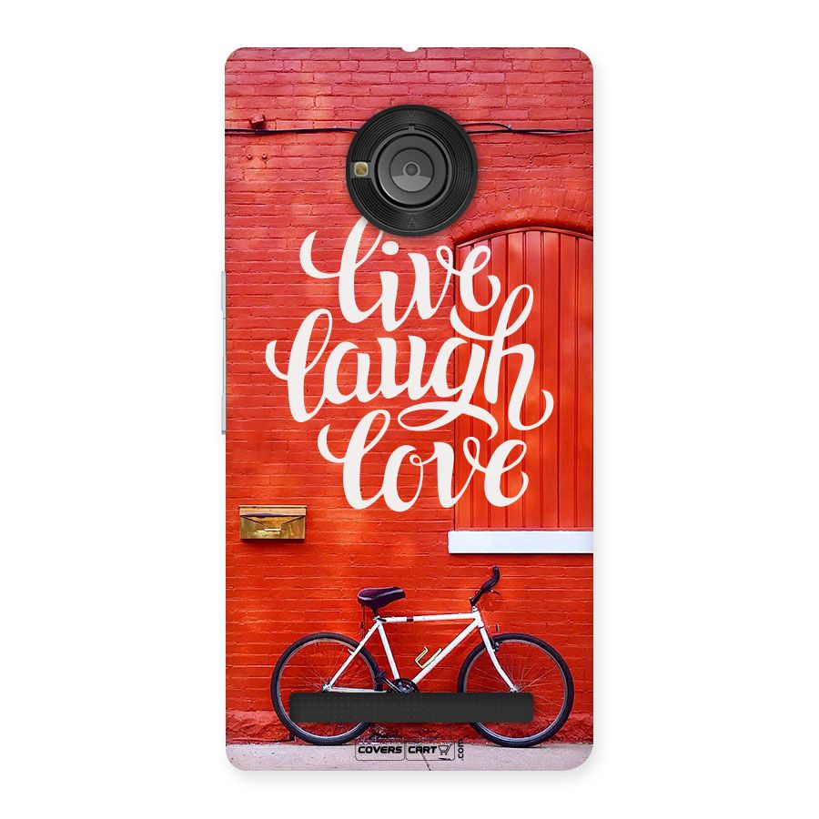 Live Laugh Love Back Case for Yu Yunique
