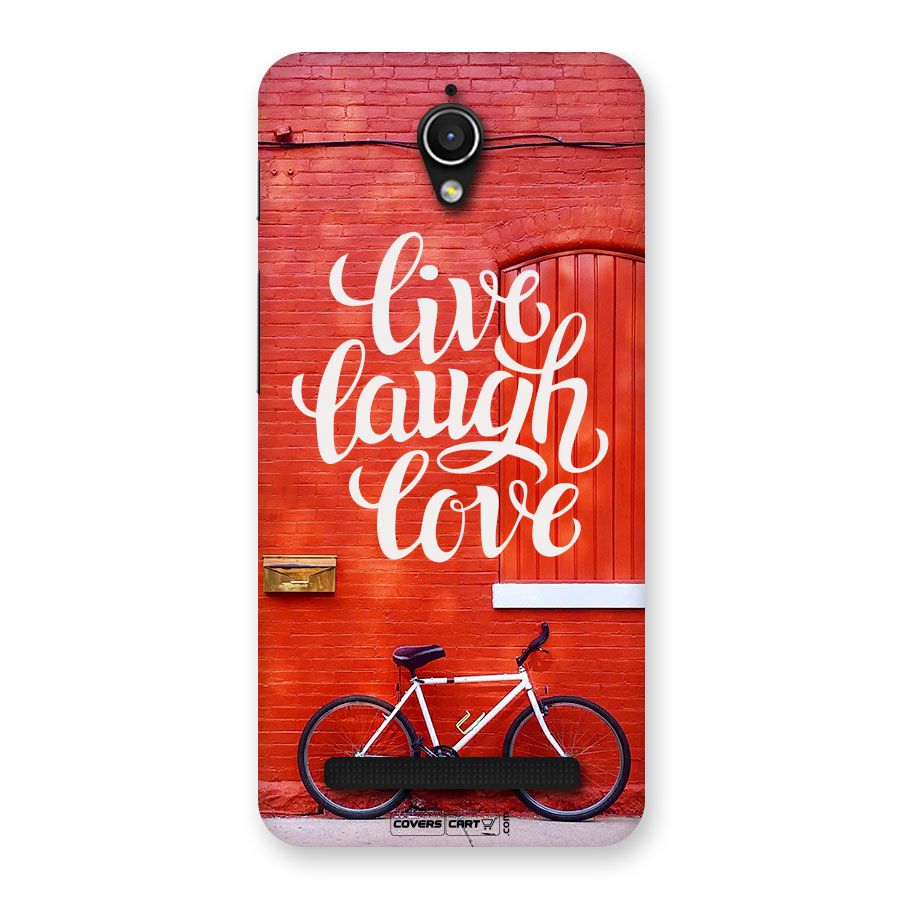 Live Laugh Love Back Case for Zenfone Go