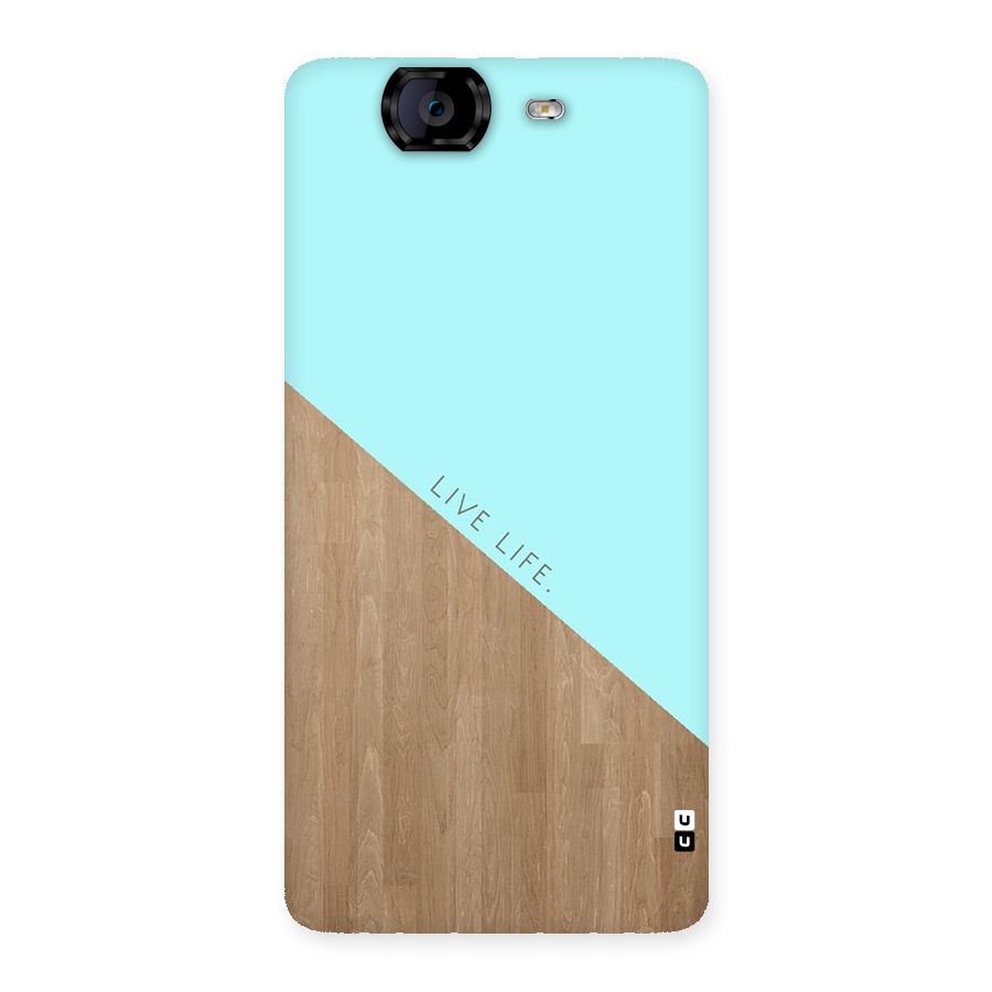 Live Life Back Case for Canvas Knight A350
