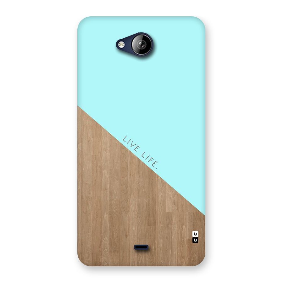 Live Life Back Case for Canvas Play Q355