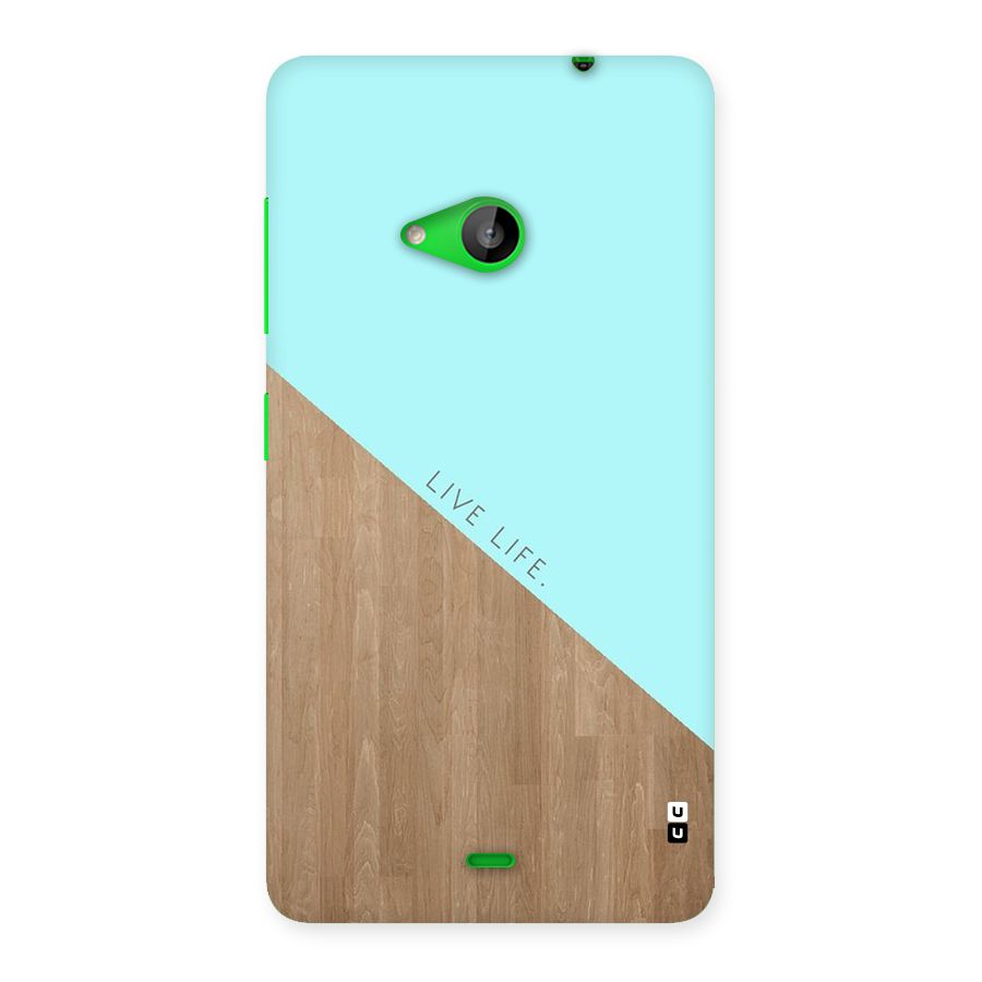Live Life Back Case for Lumia 535