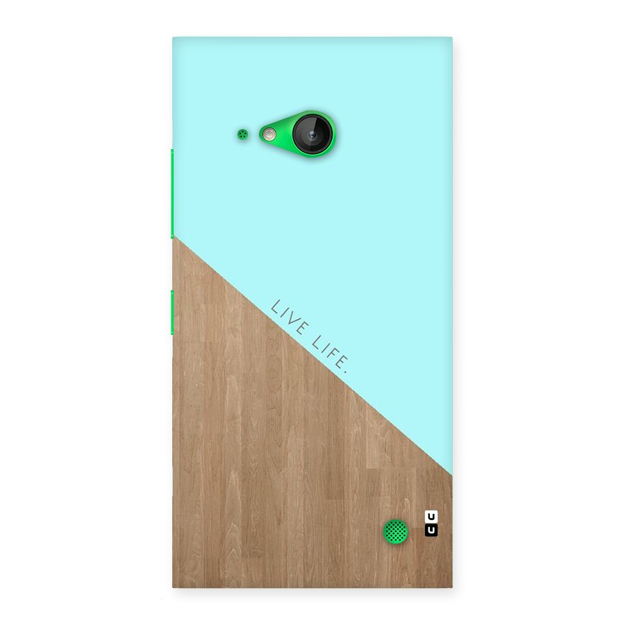 Live Life Back Case for Lumia 730