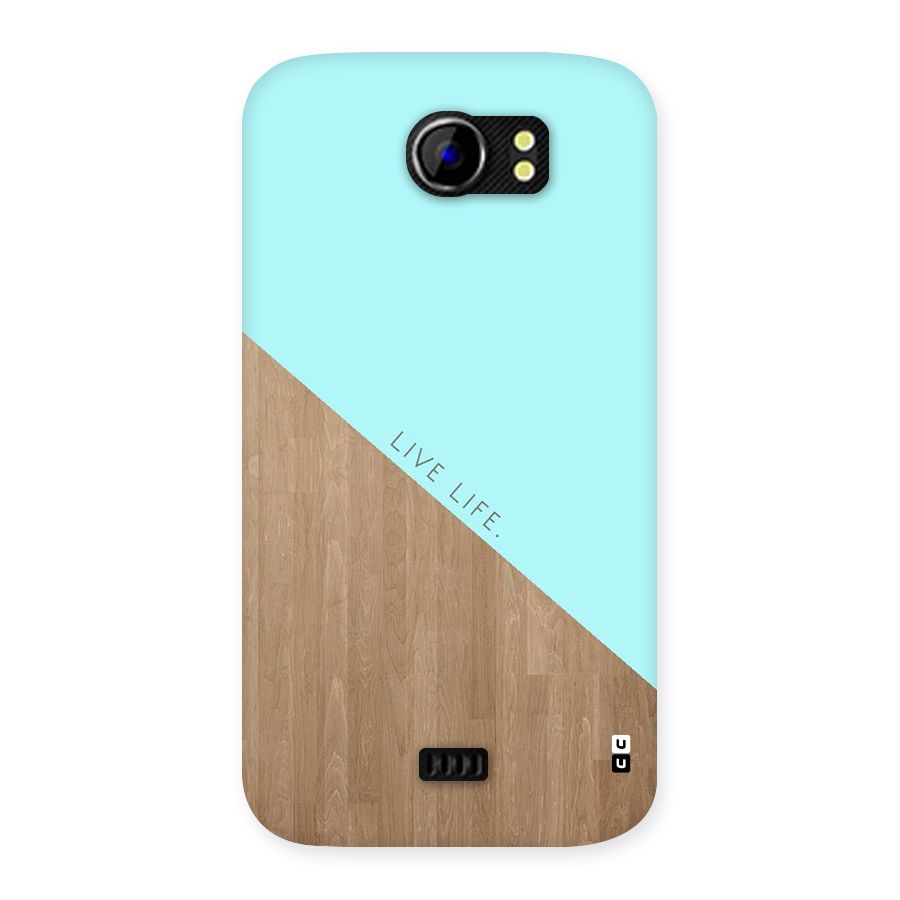 Live Life Back Case for Micromax Canvas 2 A110