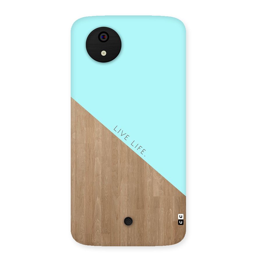 Live Life Back Case for Micromax Canvas A1