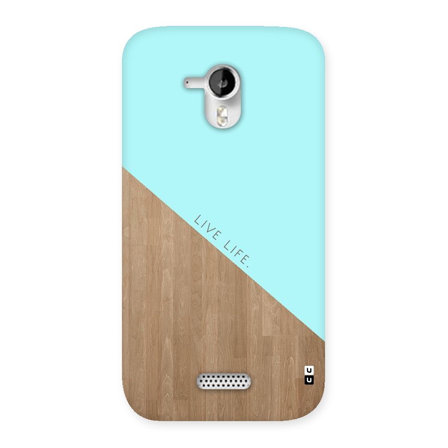 Live Life Back Case for Micromax Canvas HD A116