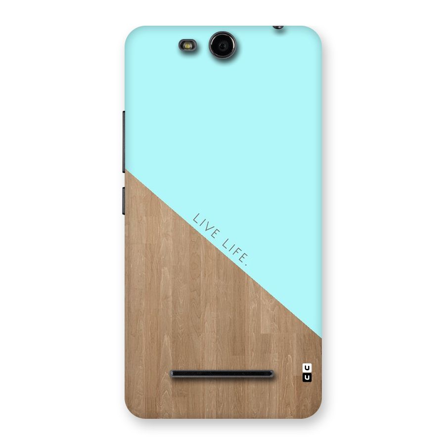 Live Life Back Case for Micromax Canvas Juice 3 Q392