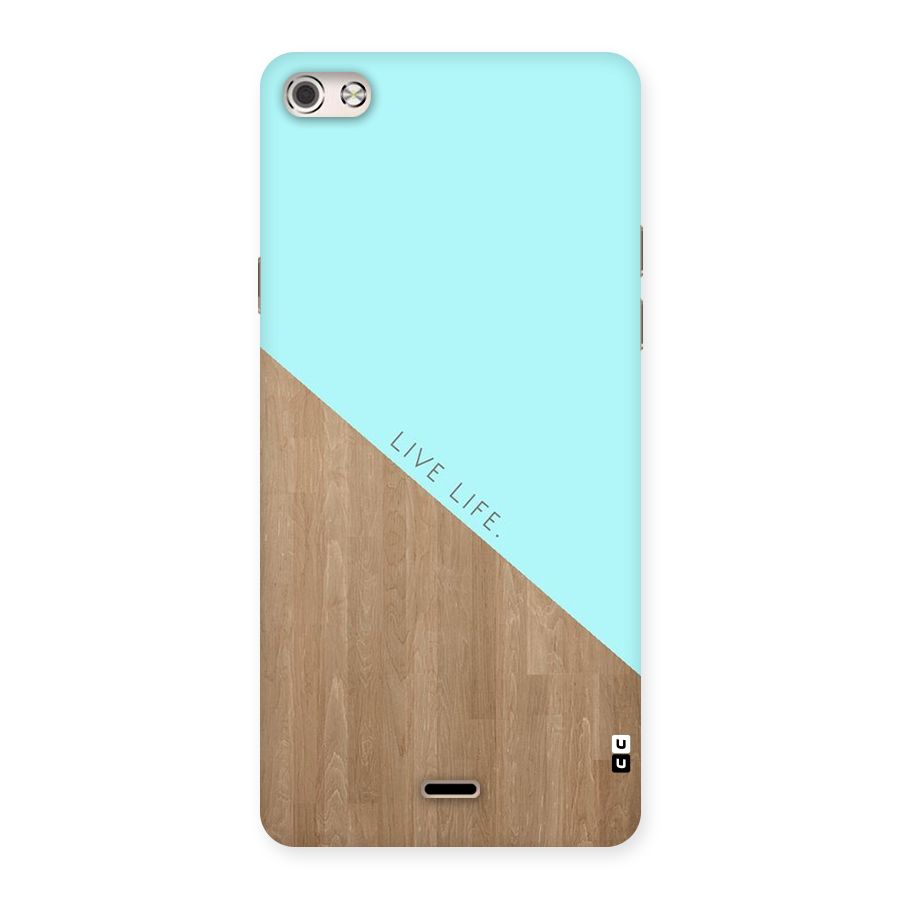 Live Life Back Case for Micromax Canvas Silver 5