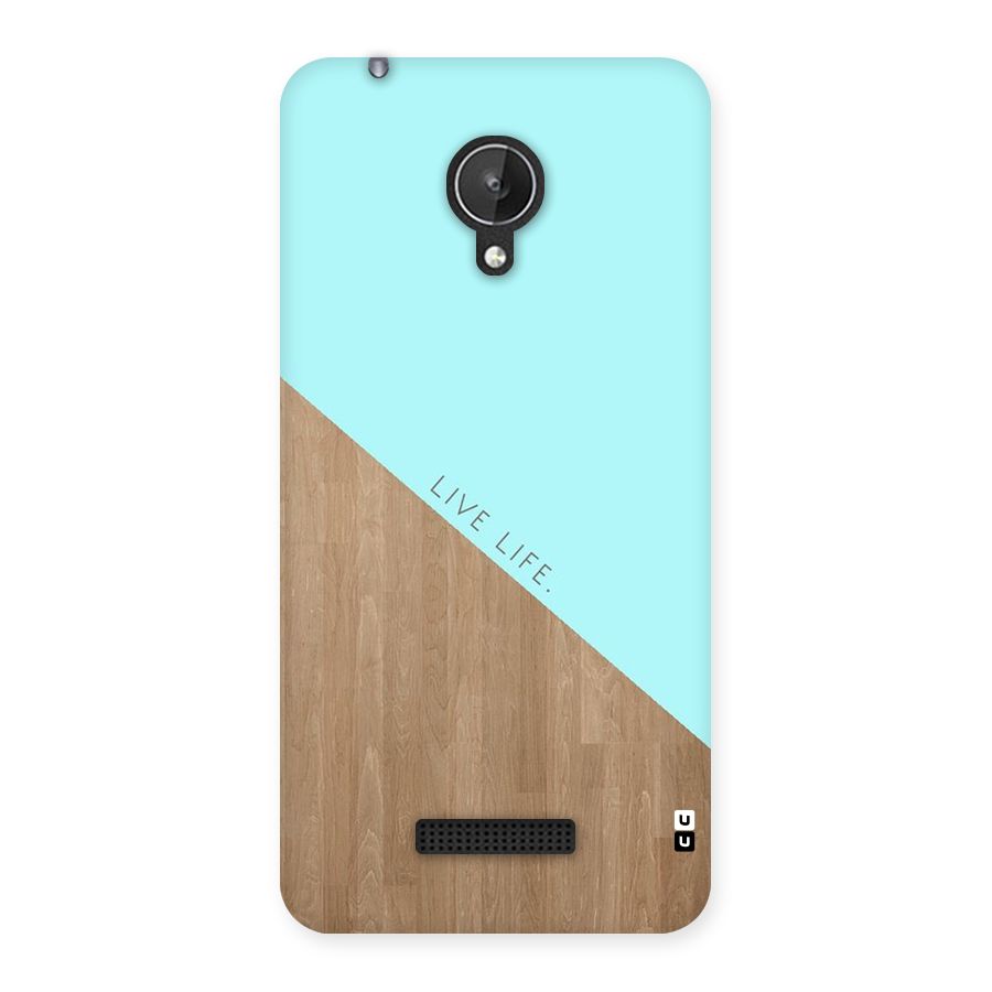 Live Life Back Case for Micromax Canvas Spark Q380