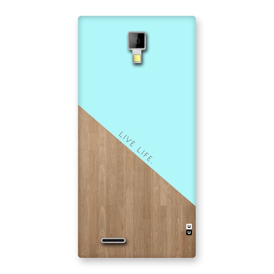 Live Life Back Case for Micromax Canvas Xpress A99