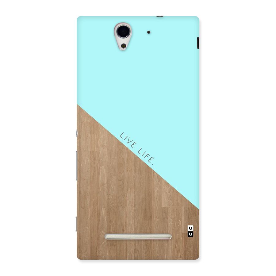 Live Life Back Case for Sony Xperia C3