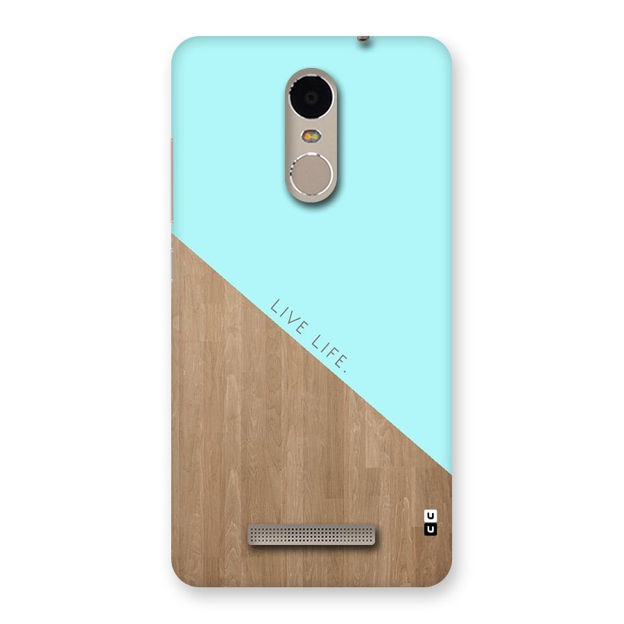 Live Life Back Case for Xiaomi Redmi Note 3
