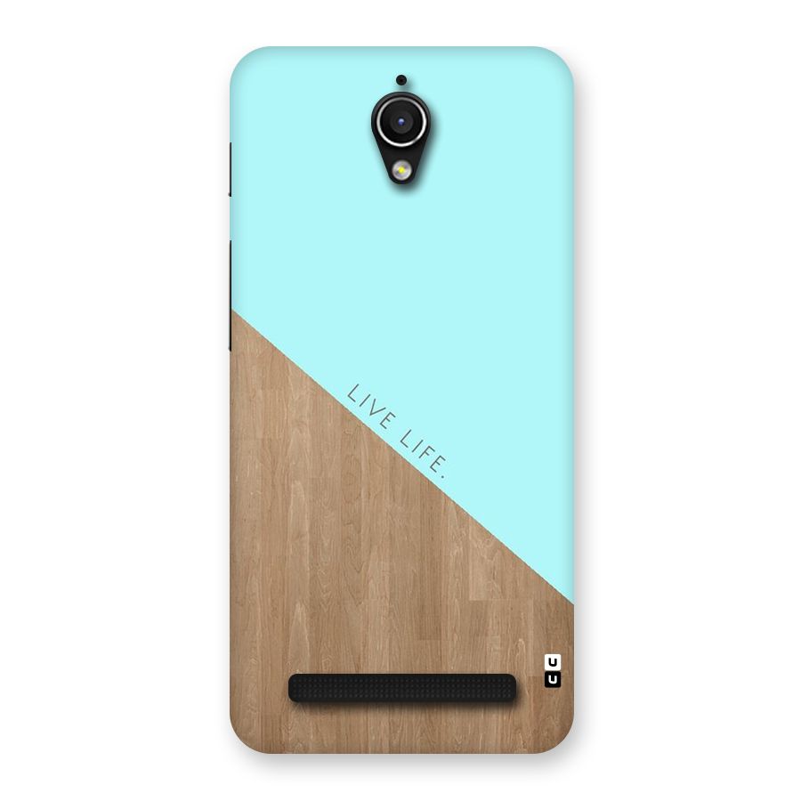 Live Life Back Case for Zenfone Go