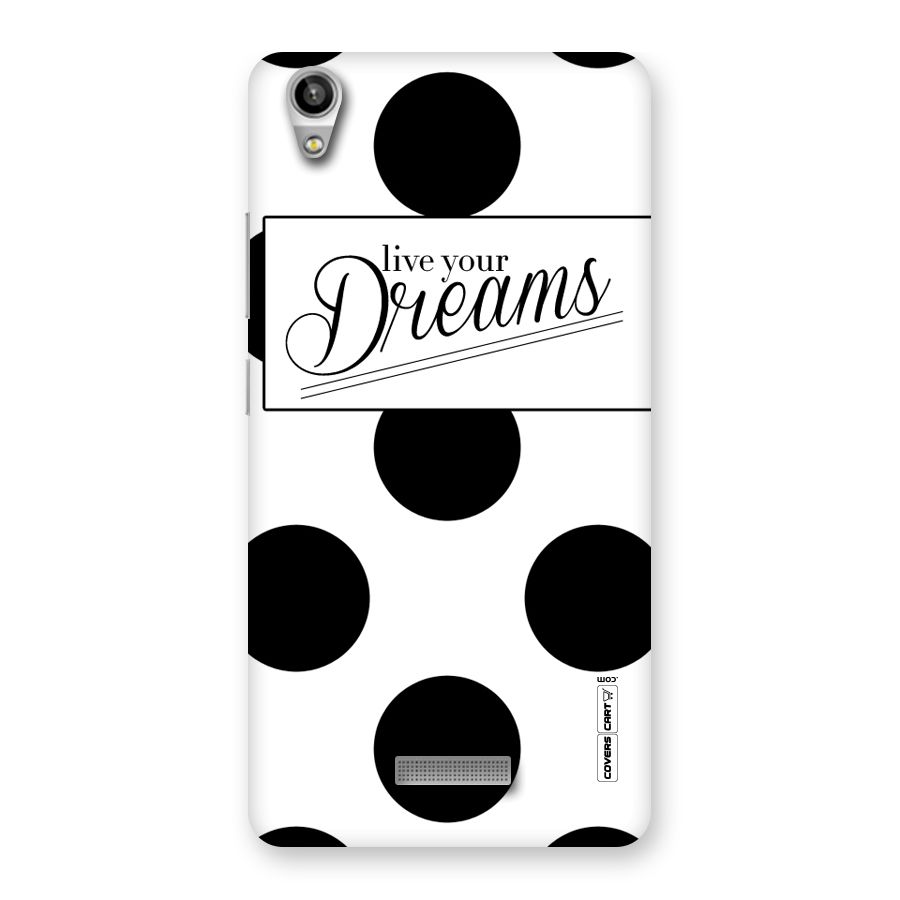 Live Your Dreams Back Case for Lava-Pixel-V1