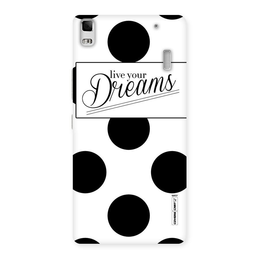 Live Your Dreams Back Case for Lenovo K3 Note