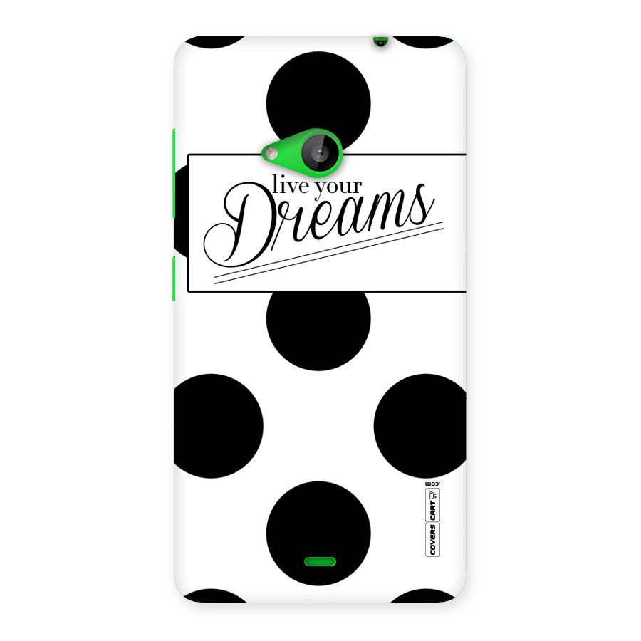 Live Your Dreams Back Case for Lumia 535