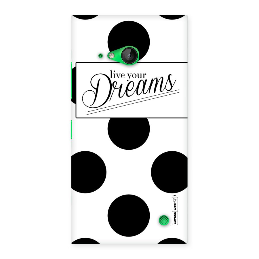 Live Your Dreams Back Case for Lumia 730