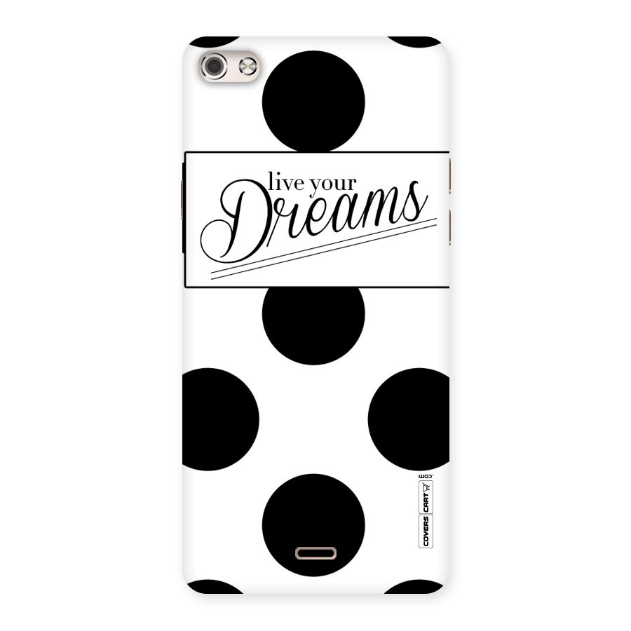 Live Your Dreams Back Case for Micromax Canvas Silver 5